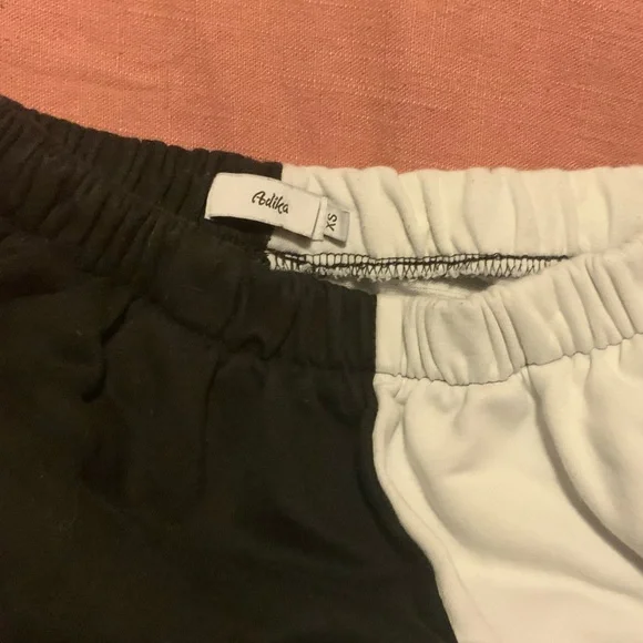 Adika Black/White Sweatpants - Picture 3 of 4